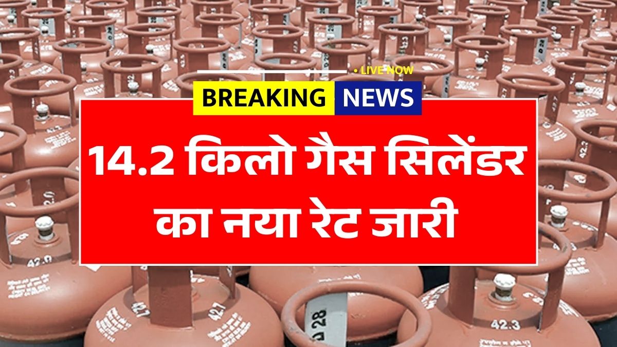 14.2 किलो गैस सिलेंडर का नया रेट जारी